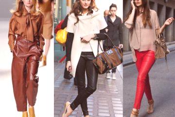 Pantalon en cuir: combinaisons à la mode