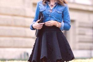 Čo nosiť s čiernou sukňou: štýlové luky