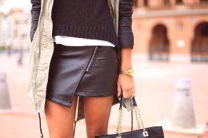 Comment porter une jupe courte en cuir